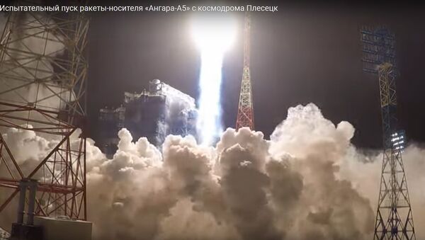 Испытательный старт Ангары с Плесецка: уникальное видео от военных - Sputnik Беларусь