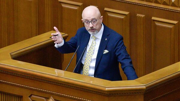 Министр обороны Украины А. Резников на заседании Верховной рады - Sputnik Беларусь