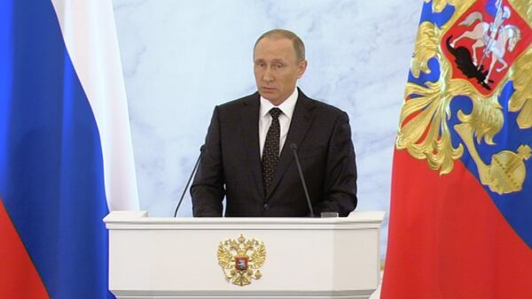 СПУТНИК_Послание Путина: турецкие помидоры, санкции и демография - Sputnik Беларусь