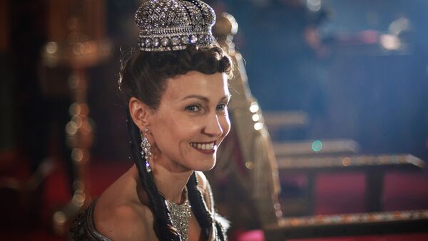 Актриса Ингеборга Дапкунайте (Мария Федоровна) во время съемок эпизода коронации в фильме Алексея Учителя Матильда в Санкт-Петербурге - Sputnik Беларусь