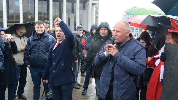 Николай Статкевич, лидер незарегистрированной социально-демократической партии - Sputnik Беларусь