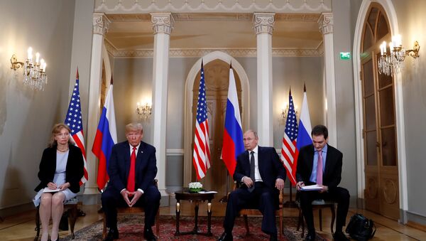Встреча президента России Владимира Путина и главы США Дональда Трампа - Sputnik Беларусь